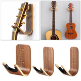 Maxbell Wood Wall Mounted Hanger Hook Display Rack Hanging Shelf Easy to Install for Guitar