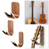 Maxbell Wood Wall Mounted Hanger Hook Display Rack Hanging Shelf Easy to Install for Guitar