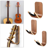 Maxbell Wood Wall Mounted Hanger Hook Display Rack Hanging Shelf Easy to Install for Guitar