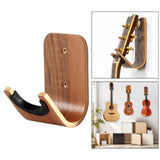 Maxbell Wood Wall Mounted Hanger Hook Display Rack Hanging Shelf Easy to Install for Guitar
