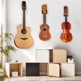Maxbell Wood Wall Mounted Hanger Hook Display Rack Hanging Shelf Easy to Install for Ukulele