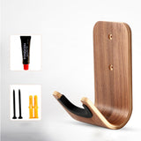 Maxbell Wood Wall Mounted Hanger Hook Display Rack Hanging Shelf Easy to Install for Ukulele