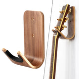 Maxbell Wood Wall Mounted Hanger Hook Display Rack Hanging Shelf Easy to Install for Ukulele
