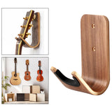 Maxbell Wood Wall Mounted Hanger Hook Display Rack Hanging Shelf Easy to Install for Ukulele