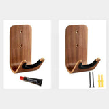 Maxbell Wood Wall Mounted Hanger Hook Display Rack Hanging Shelf Easy to Install for Violin Erhu