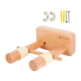 Maxbell Wood Wall Mounted Guitar Hanger for Ukulele Bass Guitar Easy to Install