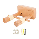 Maxbell Wood Wall Mounted Guitar Hanger for Ukulele Bass Guitar Easy to Install