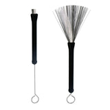 Maxbell 2 Pieces Retractable Wire Brushes with Handle 32cm for Musical Accessories