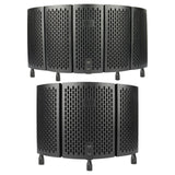 Maxbell Foldable Microphone Isolation Shield for Condenser Mic Broadcasting Vocals 3 Shields