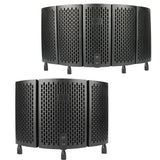 Maxbell Foldable Microphone Isolation Shield for Condenser Mic Broadcasting Vocals 3 Shields