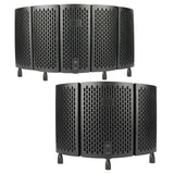 Maxbell Foldable Microphone Isolation Shield for Condenser Mic Broadcasting Vocals 3 Shields