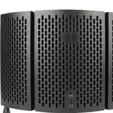 Maxbell Foldable Microphone Isolation Shield for Condenser Mic Broadcasting Vocals 3 Shields