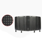 Maxbell Foldable Microphone Isolation Shield for Condenser Mic Broadcasting Vocals 5 Shields