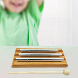 Maxbell Wooden Chime Gifts Rhythm Multipurpose for Preschool Concerts Girls Boys 3 Tone