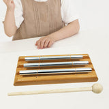 Maxbell Wooden Chime Gifts Rhythm Multipurpose for Preschool Concerts Girls Boys 3 Tone