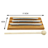 Maxbell Wooden Chime Gifts Rhythm Multipurpose for Preschool Concerts Girls Boys 3 Tone