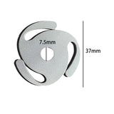 Maxbell Vinyl Record Player for 7" Vinyl Metal Disc Stabilizer Weight Clamp Silver