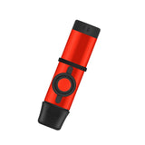 Maxbell Metal Kazoo Includes 5 Replacement Flutes Silicone Cover ,Easy to Learn Red