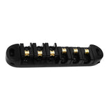 Maxbell Roller Saddle Bridge Kits with Roller Saddles for Electric Guitars Gift Black