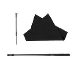 Maxbell Flute Cleaning Kit Cleaning Rod Stick Flute Polishing Cloth Trumpet Cleaner