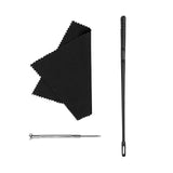 Maxbell Flute Cleaning Kit Cleaning Rod Stick Flute Polishing Cloth Trumpet Cleaner