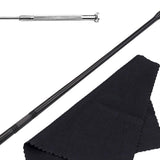 Maxbell Flute Cleaning Kit Cleaning Rod Stick Flute Polishing Cloth Trumpet Cleaner