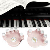 Maxbell 2Pcs Piano Finger Trainer Finger Pressing Tool for Practicing Training Pink