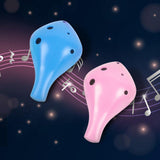 Maxbell Professional 6 Hole Alto Ocarina Musical Toy for Children Beginner Girls Pink