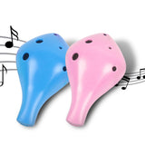 Maxbell Professional 6 Hole Alto Ocarina Musical Toy for Children Beginner Girls Pink