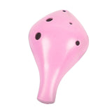 Maxbell Professional 6 Hole Alto Ocarina Musical Toy for Children Beginner Girls Pink