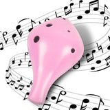 Maxbell Professional 6 Hole Alto Ocarina Musical Toy for Children Beginner Girls Pink