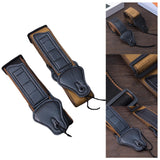 Maxbell Guitar Straps with Pick Holder Adjustable for Electric Bass Acoustic Guitar Black