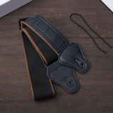 Maxbell Guitar Straps with Pick Holder Adjustable for Electric Bass Acoustic Guitar Black