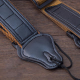 Maxbell Guitar Straps with Pick Holder Adjustable for Electric Bass Acoustic Guitar Black