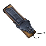 Maxbell Guitar Straps with Pick Holder Adjustable for Electric Bass Acoustic Guitar Brown
