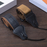 Maxbell Guitar Straps with Pick Holder Adjustable for Electric Bass Acoustic Guitar Brown