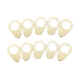 Maxbell 10x Durable Guitar Knobs Pointer Plate Parts Speed Bell Knob Pointer Washer Aureate