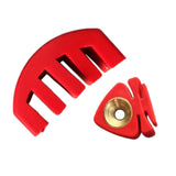Maxbell Violin Strings Dampener Silence Mellowe Sound for Musical Instrument Red