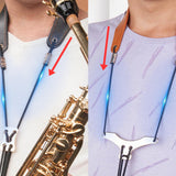 Maxbell Professional Sax Harness Saxophone Strap Padded for Alto Saxophone Black