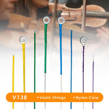 Maxbell 4Pcs Violin Wire Strings Accessories Set for Musical Instrument Accessories 4/4 3/4