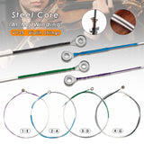 Maxbell 4 Pieces Violin Strings Wound Ball End for Musical Instrument 4/4 3/4