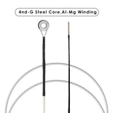 Maxbell 4 Pieces Violin Strings Wound Ball End for Musical Instrument 1/4 1/2