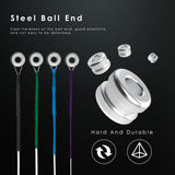 Maxbell 4 Pieces Violin Strings Wound Ball End for Musical Instrument 1/4 1/2