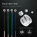Maxbell Cello Wire Strings Fittings Accessories Set for Musical Instrument Adults 1/8