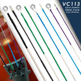 Maxbell Cello Wire Strings Fittings Accessories Set for Musical Instrument Adults 1/8