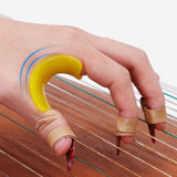 Maxbell Guzheng Hand Corrector Professional Musical Instrument for Kids Beginner L Yellow