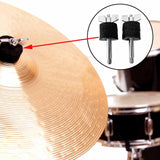 Maxbell Mini Cymbal Stacker Metal Screw for Drum Cymbal Percussion Solid Universal