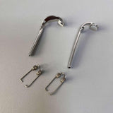 Maxbell Trumpet Key Spit Valve Repairing Part with Pad for Wind Instrument straight tail