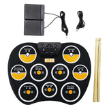 Maxbell Portable Electronic Drum Kit Drum Sticks with Record for Kids Beginners