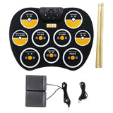 Maxbell Portable Electronic Drum Kit Drum Sticks with Record for Kids Beginners